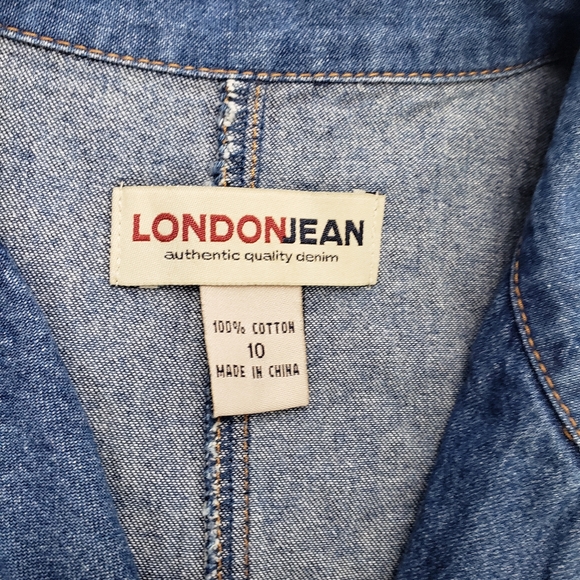 VS London Jean 10 Vintage Cotton Denim Romper F - Picture 4 of 9